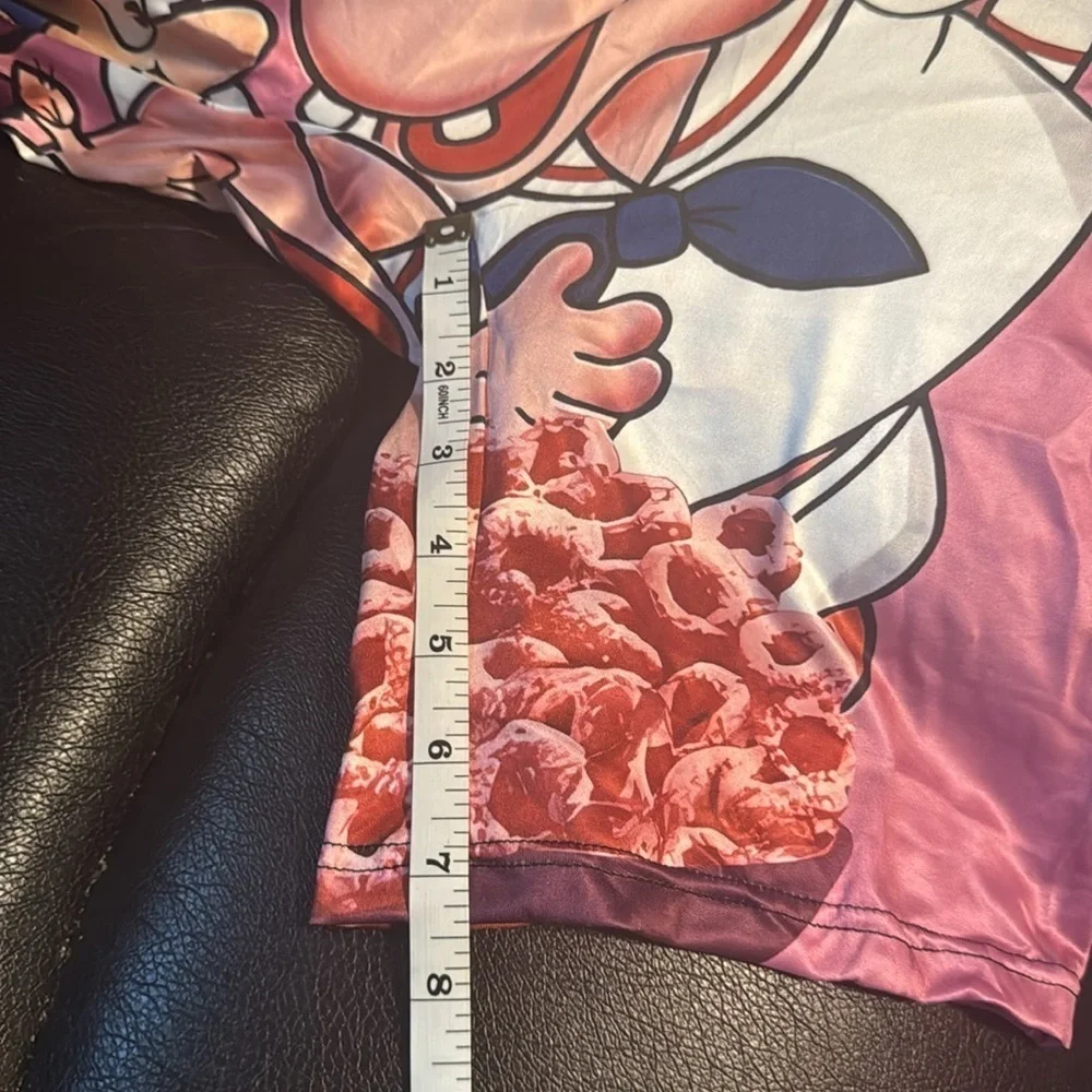 Quick-Dry Men's Novelty Boxer Brief Elastic Underwear Cartoon & Food Print Large